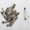2-3/8 Inch Silver French Barrette Hair Clips (100 Pieces) view 1
