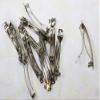 2-3/4 Inch Silver French Barrette Hair Clips (100 Pieces) view 1
