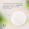 Nourish Organic Moisturizing Face Cleanser for All Skin Types, Watercress + Cucumber Face Wash, Fragrance-Free (6 Oz) + Washable Cotton Round view 3
