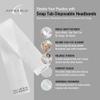 APPEARUS Professional Disposable Headbands with Single Snap Tab - 100 Pack Individually Wrapped Spa Headbands for Estheticians, Makeup Artists & Salon Professionals view 3
