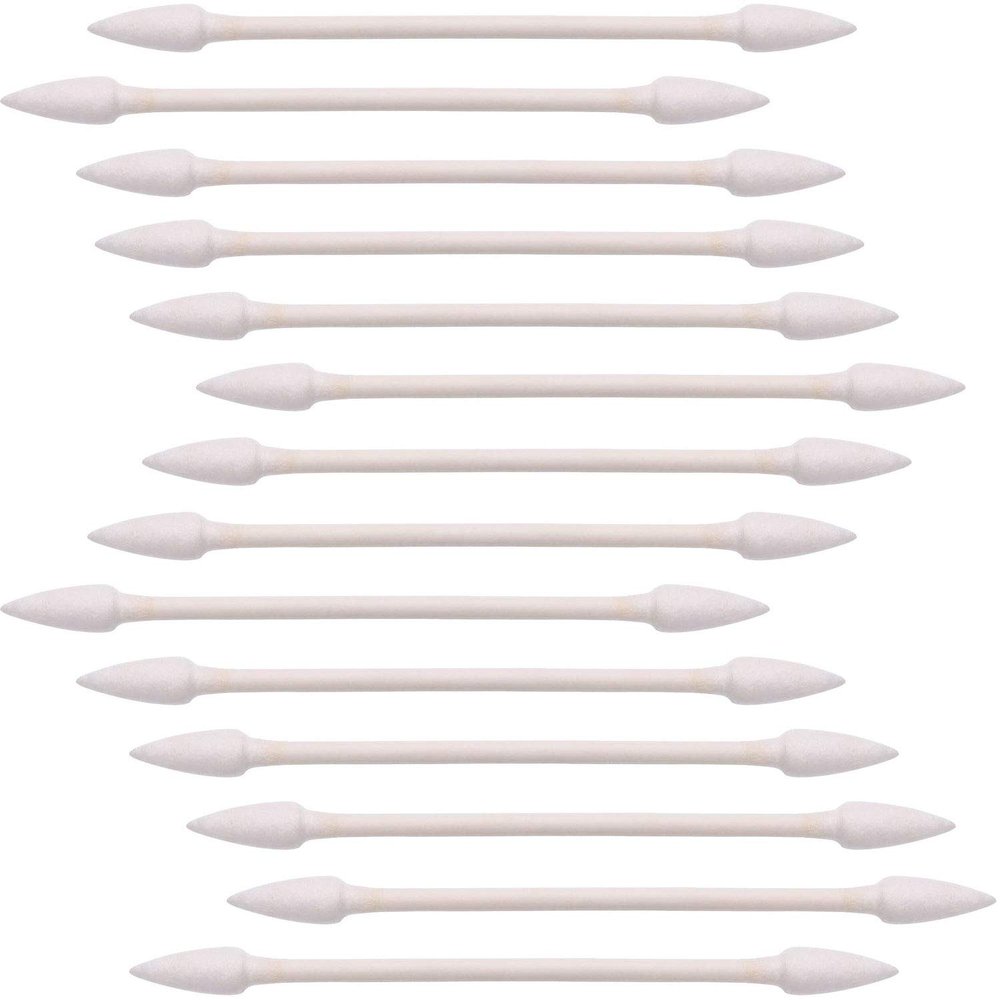 Pangda 400 Count Pointed Tip Cotton Swabs Double Tips Cotton Buds with Paper Stick for Household Cleaning Beauty Tools Personal Care Makeup