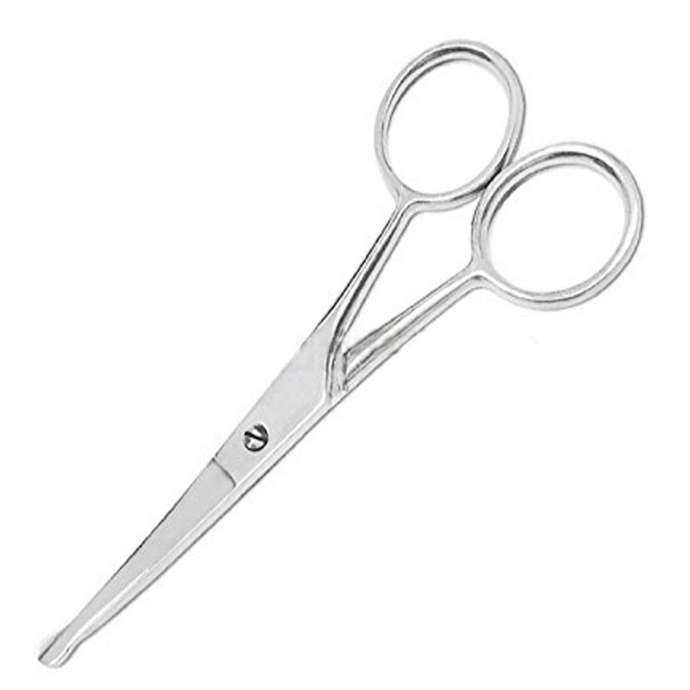 OdontoMed2011 Nose Hair Trimmer Scissors - Round Tip For Ear, Eyebrow, Beard & Mustache Trimming