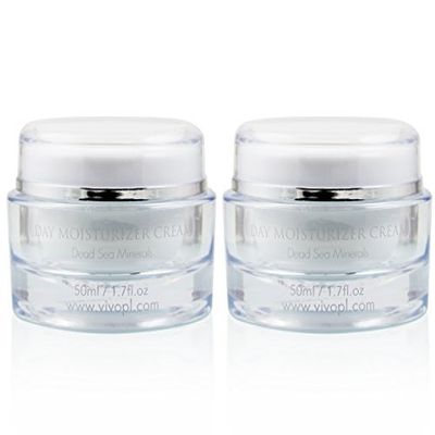 Vivo Per Lei Dead Sea Day Cream - Face Moisturizer for Women - Moisturizing, Hydrating, Non Greasy - 3.4 Fl. Oz. - Pack of 2