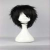 COSPLAZA Short Black Cosplay Wig Spiky Fluffy Heat Resistant Synthetic Hair Emo Wig view 3