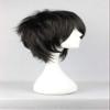 COSPLAZA Short Black Cosplay Wig Spiky Fluffy Heat Resistant Synthetic Hair Emo Wig view 4