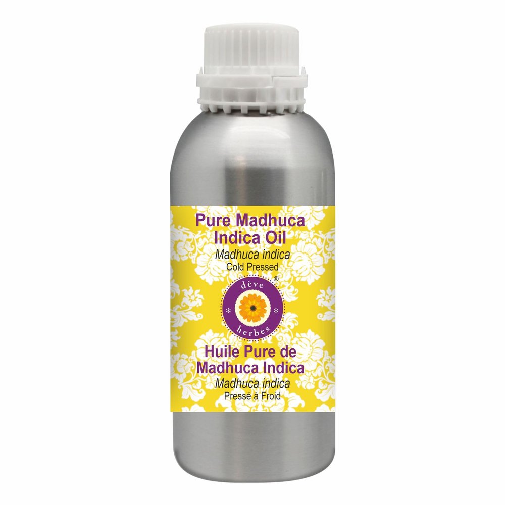 Deve Herbes Pure Madhuca Indica Oil (Madhuca Indica) Cold Pressed 1250ml (42 oz)