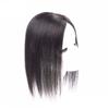 100% Real Human Hair Toppers Hand Tied Clip in Mono Wiglet Top Hairpieces Wiglet for Women, 12" Black view 2