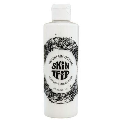 Mountain Ocean Skin Trip Coconut Body Lotion, 8 Oz, Lightweight, Fast Asborbing Moisturizer for Women and Men, with Coconut Oil, Aloe Vera, & Lanolin