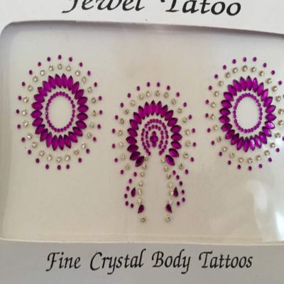 Nipple Crystals Made with Rhinestones,Mimi Style with Vajazzle Crotch Tattoo 3 Part