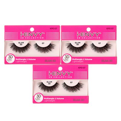i-Envy 3D Glam Collection Multi-angle & Volume (3 PACK, KPEI07)