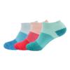 BambooMN Women's Small Fuzzy Soft Aloe Infused Nylon Spa Socks, Assortment A, 3 Pairs view 1
