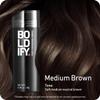 BOLDIFY Hair Fibers (28g) - Fill In Thinning and Fine Hair for an Instantly Fuller, Thicker Look - 14 Shades for Women & Men - Medium Brown view 2