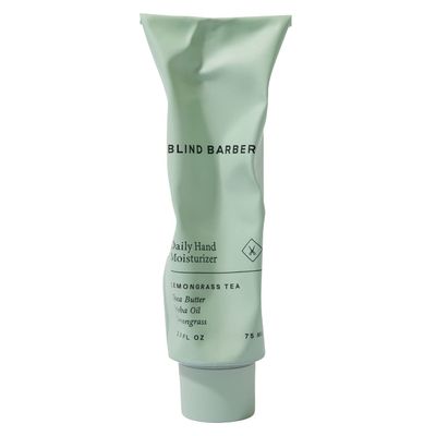 Blind Barber Lemongrass Tea Hand Moisturizer - Hydrating & Soothing Lotion with Shea Butter, Avocado & Jojoba for Dry, Cracked Skin - Mens Skin Care (2.6oz / 75ml)