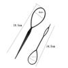 10PCS(5 Large + 5 Small) Tail Hair Styling Kit Plastic Magic Hair Braider Ponytail Maker Clip Tool Simple DIY Hair Styling Accessories Hair Pull Needle Hair Pins(Color Random) view 2