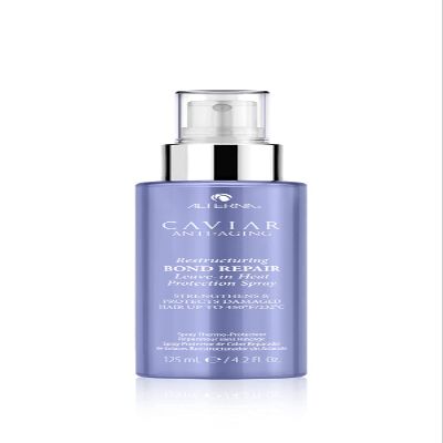 Alterna Haircare CAVIAR Anti-Aging Restructuring Bond Repair Leave-in Heat Protection Spray 4.2 Fl Oz | Strengthens and Protects Damaged Hair