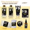 Christmas Gift Baskets for women Mom Christmas Gifts, Bath and Body Spa Set Orchid & Jasmine Home Spa Set With Body Scrubs, Lotions, Oils, Gels and More - Care Package for Women & Men - 9 Piece Set view 2