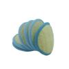 Bleu Bath (6 Pack) Exfoliating Loofah Facial Cleaning Pad in Pure Natural and Organic Luffa Loofa and Soft Bamboo Terry Material with Hook and Elastic Hand Strap-Scrubber Brush view 1