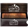 Hair Comb - Wood with Anti-Static & No Snag with Fine and Medium Tooth for Head Hair, Beard, Mustache with Premium Carrying Pouch in Design in Gift Box view 1