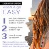 Dollylocks Liquid Shampoo  Plant-Based, Residue-Free Cleanser for Dreadlocks, pH-Balanced & Vegan (Nag Champa Scent, 8oz) view 3
