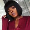 130 Density 10 Inch Short Bob Human Hair Lace Front Wig with Bangs Brazilian Virgin Hair Bob Cut Lace Wigs for Black Women with Baby Hair (10 inch, natural color) view 2