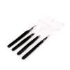 Professional Tweezer Pack- 4 Tweezers Set- Ingrown Hair Remover Treatment. Premium Eyebrow Shaper. (Black Coated) Color Tweezers With Pouch. By G.S ONLINE STORE view 2