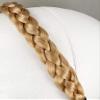 Dk Blonde Strawberry Reddish braid faux hair headband braided plaits 3/4 wide headband view 3