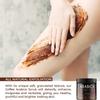 O Naturals Exfoliating Scrub, Natural Dead Sea Salt Deep-Cleansing Face & Body Scrubs. Anti-Cellulite Tones Helps Oily Skin, Acne, Ingrown Hairs & Dead Skin Remover - Coffee Arabica 8.45oz view 3
