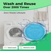 Reusable Makeup Remover Pads - 18 Packs Organic Reusable Cotton Rounds with Washable Laundry Bag for Toner Eco-Friendly Bamboo & Cotton Reusable Cotton Pads for Face All Skin Types (Blue-White-Green) view 4