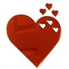 Super Cool Creations Red Hearts Out of Heart Mirror, 8 x 7 inches view 1