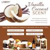 Gifts For Women Gift Basket for Women 9 Piece Christmas Gifts Set of Vanilla Coconut Home Spa Set, Luxurious Holiday Bath and Body Sets Includes Fragrant Lotions, Extra Large Bath Bombs, Coconut Oil view 4