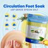 Circulation Foot Soak 32 Ounces (2 Lbs) Epsom Salt with Pure Essential Oils Ginger and Cypress Essential Oils Plus Vitamin C in BPA Free Pouch with Easy Press Lock Seal view 4