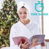 Bondi SPA Microfiber Hair Towel  Perfect Stocking Stuffer for Women - Dries Hair 50% Faster  Anti-Frizz Hair Towel  Super Absorbent & Soft - XL (Rectangle) view 4