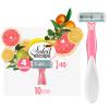 BIC Soleil 4 Escape Scented Women's Disposable Razors, 4 Blades, Comfortable Shave, Citrus Scented Handle Shaving Razors for Women, 10 Count view 1
