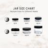 5 Gram Plastic Cosmetic Storage Container with Clear Base and Black Lid (Quantity: 12pcs) (Comes with 1 FREE Fuji Nail Decal) view 3