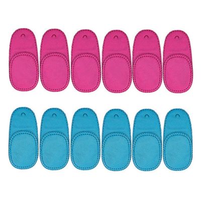 12PCS Amblyopia Eye Patch For Glasses, Children Weak Eye Patches for Strabismus Amblyopia, No irritation to skin (6 Pieces Pink, 6 Pieces Blue)