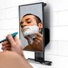 ToiletTree Products Fogless Shower Mirror - Anti-Fog Mirror - Adjustable Shaving Mirror with a Squeegee - Rust-Proof, Impact-Resistance Bathroom Shower Mirror - Tall view 4