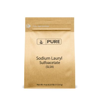 Pure Original Ingredients Sodium Lauryl Sulfoacetate (SLSA) (4 oz) Long Lasting Foam & Bubbles, Gentle on Skin