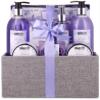 BRUBAKER Cosmetics Bath & Body Set Basket - Lavender & Mint Scent - 12 Pcs Luxury Home Spa Gift Basket view 1