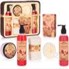 BRUBAKER Cosmetics Home Spa Gift Box - Garden Poppies Flowers Scent - 7 Pcs Bath Gift Set For Women and Men view 1
