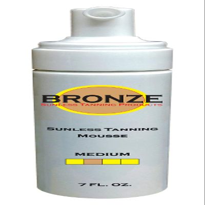 BRONZE - Sunless Self Tanning Foam Mousse - MEDIUM - 7 oz + INCLUDES: Applicator Mitt, Application Gloves and Best Fake Tanner Lotion Spray Sample  Gorgeous, Natural Looking Tan Lasts 7 Days