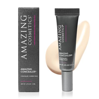 AmazingCosmetics Amazing Concealer, multipurpose full coverage concealer, 0.2 Oz, Golden Ivory