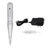 Pinkiou Permanent Makeup Machine MicroPigmentation Pen Hair Stroked Eyebrow Professional Microblading Pen Machine For EyeBrow Eyeline Lip Brow LaminationSilver view 1