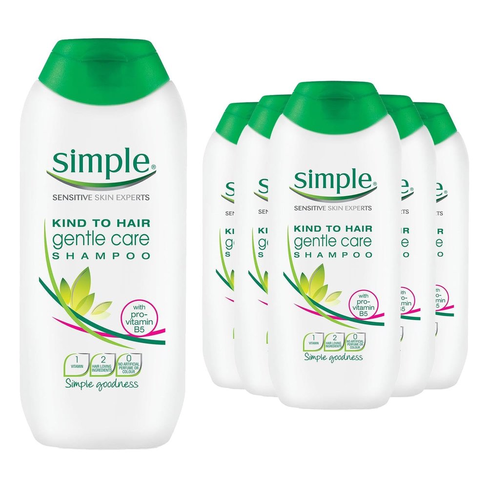 Simple Shampoo Gentle Care 6x200ml Multi Buy