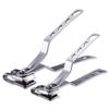 2 Pcs Stainless Steel Nail Clippers, 360 Degree Rotating Head Fingernail & Toenail Cutter Trimmer Tools for Personal Hand/Foot Care, Manicure and Pedicure view 1