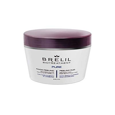 Brelil Bio Traitement Pure Peeling Mud Detoxifying for Scalp and Hair with Bach Flowers and Charcoal, 250 ml./8.45 fl.oz.