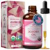Leven Rose Jojoba Oil Organic, Pure Cold Pressed Natural Unrefined Moisturizer for Skin Hair and Nails 4 oz view 1
