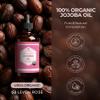 Leven Rose Jojoba Oil Organic, Pure Cold Pressed Natural Unrefined Moisturizer for Skin Hair and Nails 4 oz view 2
