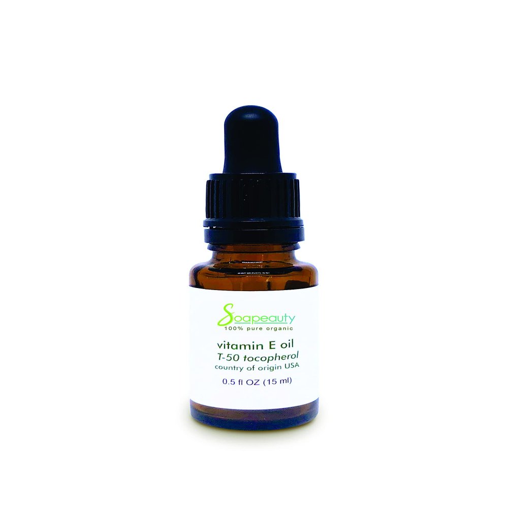 Soapeauty TOCOPHEROL T-50 VITAMIN E OIL anti-aging pure natural with GLASS DROPPER 0.5 oz