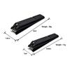 2 Pcs Stainless Steel Nail Clippers, Black Plating Fingernail & Toenail Cutter Trimmer Tools for Personal Hand/Foot Care, Manicure and Pedicure view 2