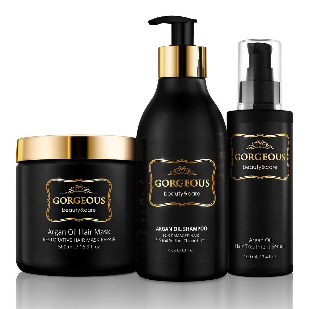Argan Oil Shampoo For Damaged Hair sls free 8.5 Fl.Oz by Gorgeous